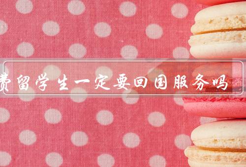 公费留学生一定要回国服务吗（回国服务的必要性／个人发展与选择权）
