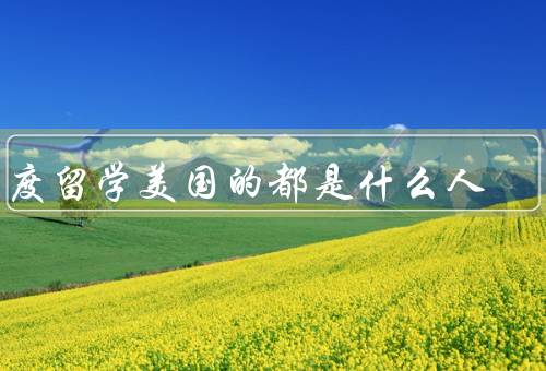 印度留学美国的都是什么人（优秀的学术人才）