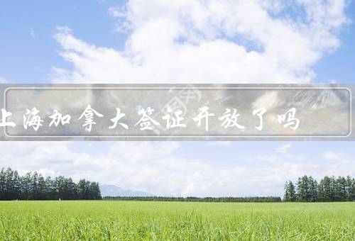 上海加拿大签证中心开放了吗，办理签证更加便捷、更高效的申请处理