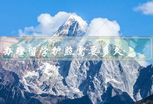 办理留学护照需要多久，流程／时间／总结