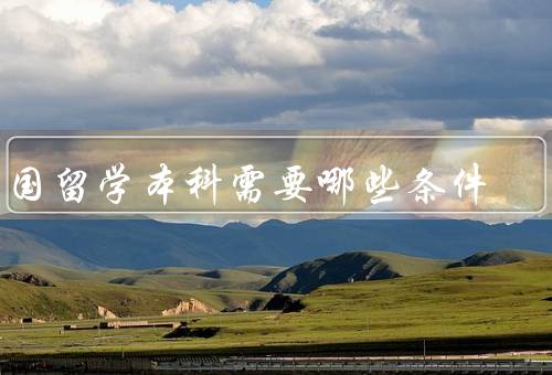 出国留学本科需要哪些条件（学术成绩优异／英语水平良好）