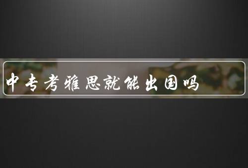中专考雅思就能出国吗，培训与学习、个人综合素质、综合竞争力