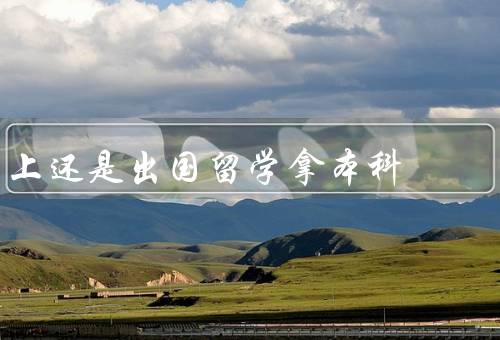 上专科还是出国留学拿本科，就业竞争力、学习环境、个人发展