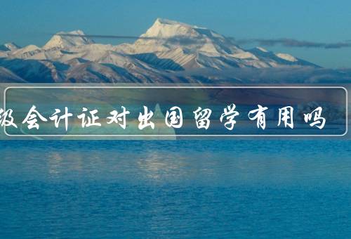 初级会计证对出国留学有用吗（初级会计知识的丰富性）