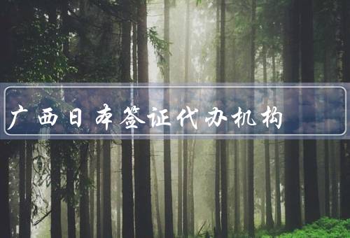 广西日本签证代办机构（范围／流程／优势特点）
