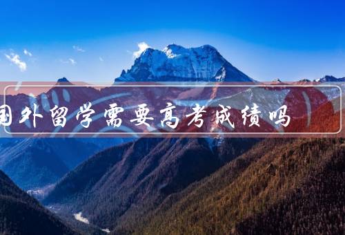 国外留学需要高考成绩吗，高考成绩在国外留学中的作用