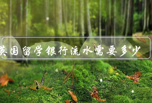 去英国留学银行流水需要多少（作用、办理条件、开户流程）