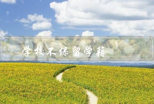 学校不保留学籍，学业不符合要求、违反学校规定、个人原因
