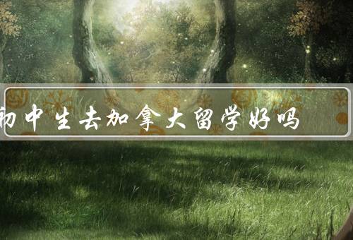 初中生去加拿大留学好吗，开拓眼界／提高英语水平