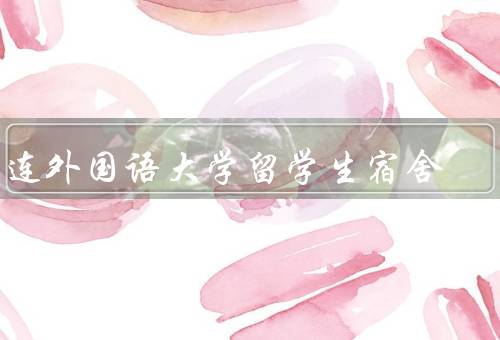 大连外国语大学留学生宿舍（环境、管理、活动）