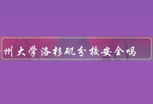 加州大学洛杉矶分校安全吗（校园安保措施、社交环境、犯罪率）
