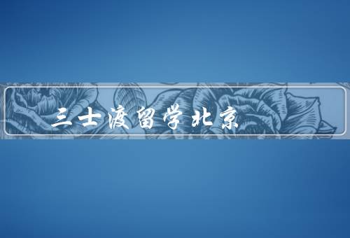三士渡留学北京，服务内容／优势／结语