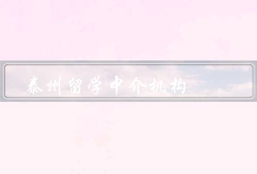 泰州留学中介机构（咨询服务／完善申请服务／签证服务）