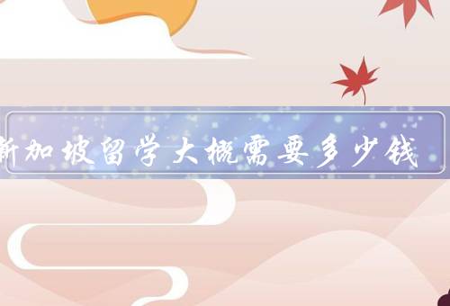 去新加坡留学大概需要多少钱，留学费用／签证费用／其他费用