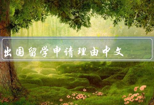 出国留学申请理由中文（个人成长／学术研究／职业发展）