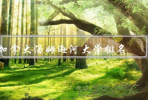 加拿大汤姆逊河大学排名