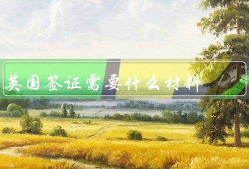 英国签证需要什么材料