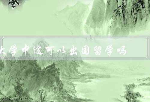 大学中途可以出国留学吗（意义、挑战、建议）