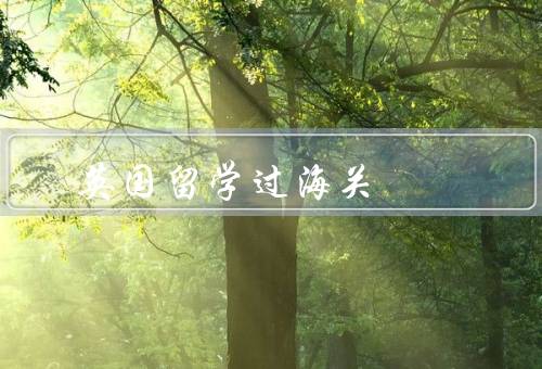 英国留学过海关，留学签证／禁止携带物品／海关安全