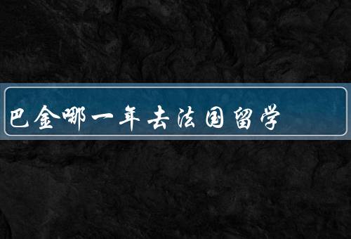 巴金哪一年去法国留学（留学的契机、文学创作的转变、回国后的影响）