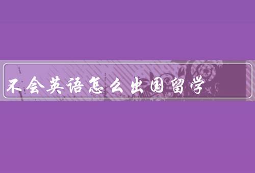 不会英语怎么出国留学，选择合适的留学国家