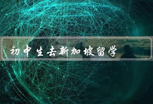 初中生去新加坡留学，英语水平、拓宽国际视野、综合素质