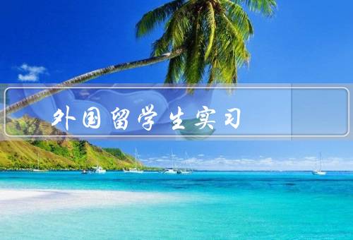 外国留学生实习，重要性、好处、总结