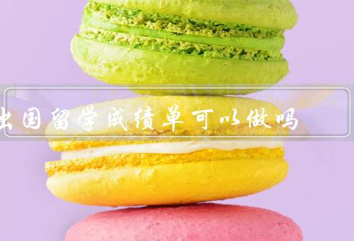 出国留学成绩单可以做吗，重要性／真实性／可信度