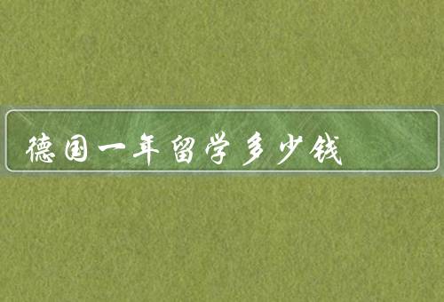德国一年留学多少钱（生活费、学费、其他费用）