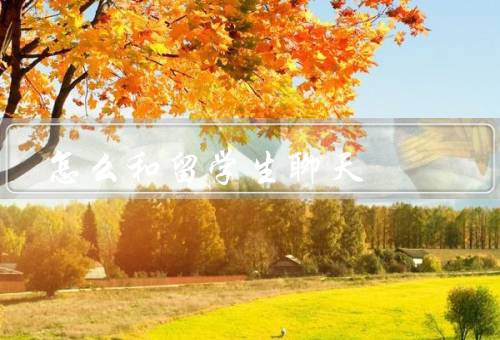 怎么和留学生聊天，了解对方的文化背景／用简单明了的语言