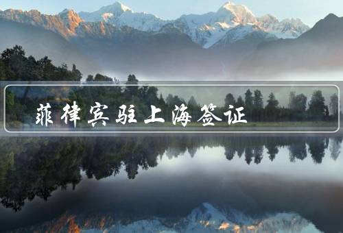 菲律宾驻上海签证中心（办理签证／提供签证咨询／加强合作与交流）