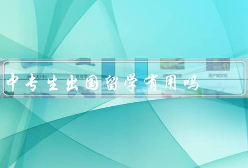 中专生出国留学有用吗，提升个人素质、拓宽就业机会、促进国家发展