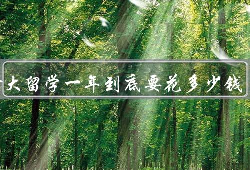 加拿大留学一年到底要花多少钱，学费／生活费／住宿费