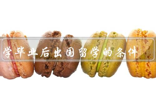 大学毕业后出国留学的条件
