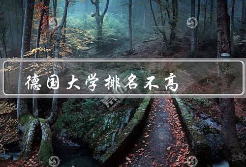 德国大学排名不高，教育体系相对保守、国际化教育、社会认可度
