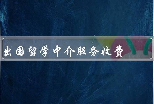 出国留学中介服务收费（标准／合理性／付费方式）
