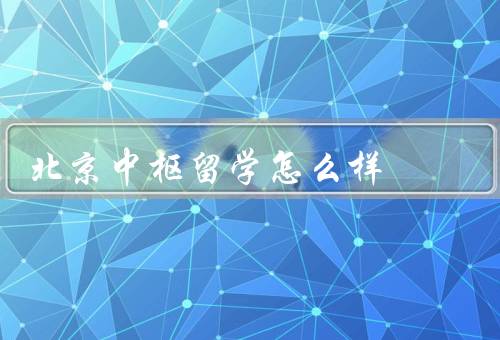 北京中枢留学怎么样，留学规划、院校申请、签证办理