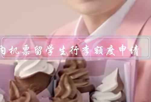 国内机票留学生行李额度申请（行李额度申请、超重行李费用）