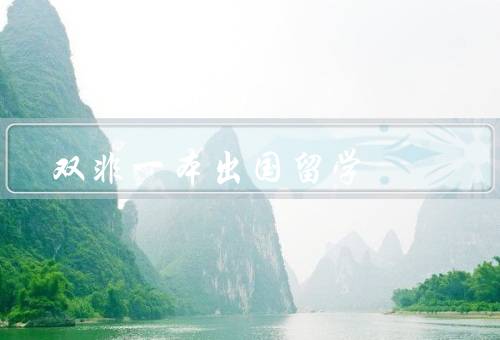 双非一本出国留学，原因／利与弊／如何合理选择