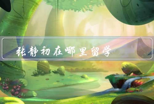 张静初在哪里留学（留学经历／国际交流与合作／贡献与成就）