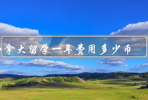 加拿大留学一年费用多少币