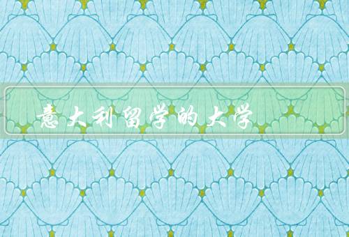 意大利留学的大学，概况、课程设置、留学生生活