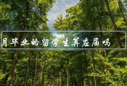 2月毕业的留学生算应届吗