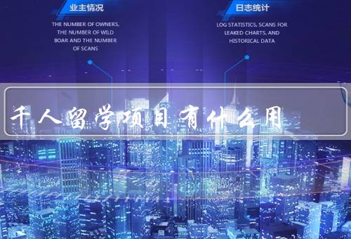 千人留学项目有什么用，提升学术水平／拓宽视野