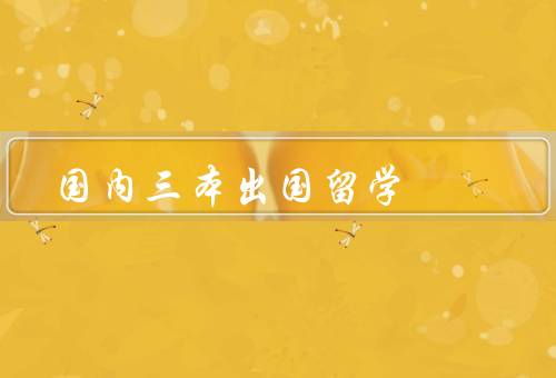 国内三本出国留学（背景、意义、展望）