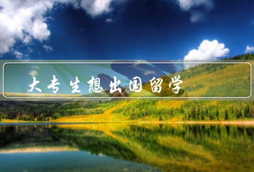 大专生想出国留学（原因／困惑／应对策略）