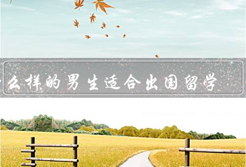 什么样的男生适合出国留学，语言能力／适应能力／学术背景