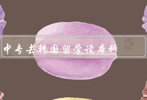 中专去韩国留学读本科（意义、优势、挑战）