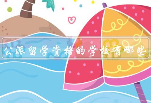 具有公派留学资格的学校有哪些（公立高校、私立大学、独立学院）
