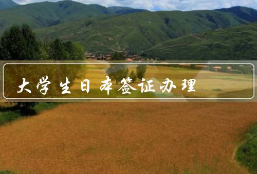 大学生日本签证办理，办理材料准备／签证申请流程／注意事项
